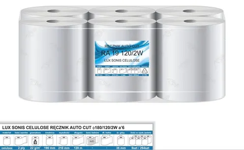 Ręcznik w roli AUTOCUT 2w 120m system Tork MATIC H1 Merida Automatic