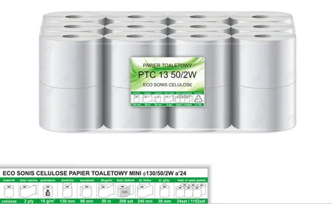 Papier toaletowy celuloza 2W 50m 24szt