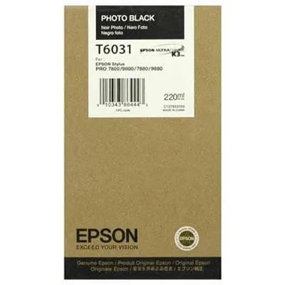 Tusz EPSON T6031 BK – czarny (220 ml)
