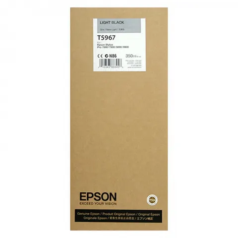 Tusz EPSON T5967 LK – jasny czarny (350 ml)