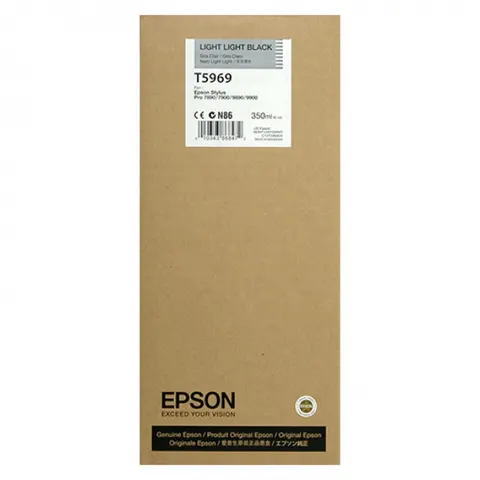Tusz EPSON T5969 LLK – jasny czarny (350 ml)