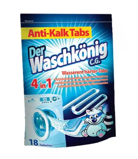 Tabletki odkamieniające do pralki Waschkönig 18 szt