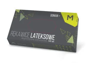 Rękawice lateksowe pudrowane 100szt M