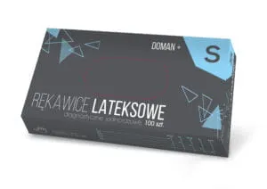 Rękawice lateksowe pudrowane 100szt S