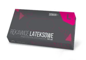 Rękawice lateksowe pudrowane 100szt L