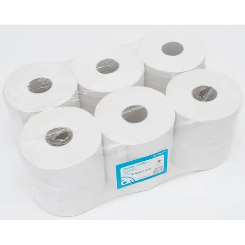 Papier toaletowy Jumbo biały 150m 12szt