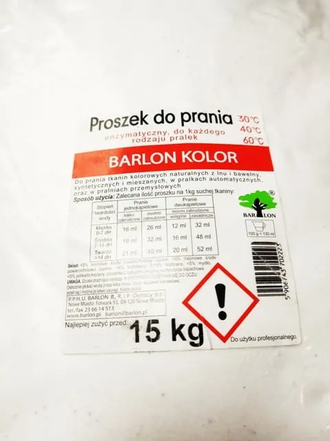 Barlon Kolor 15KG Proszek do prania koloru