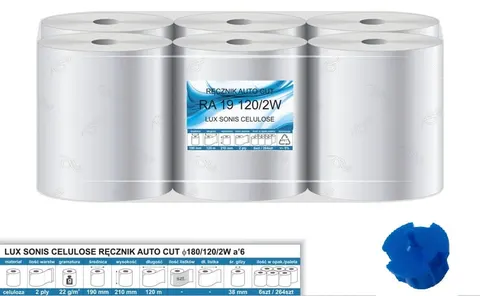 Ręcznik w roli AUTOCUT 2w 120m system Tork MATIC H1 z adapterem