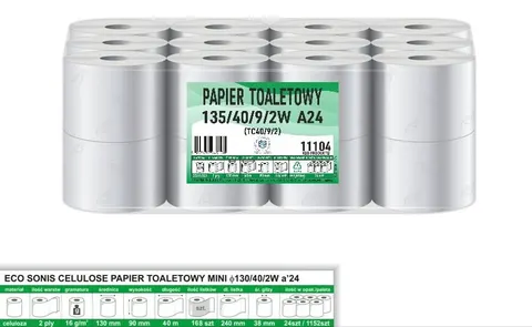 Papier toaletowy celuloza 2W 40m 24szt