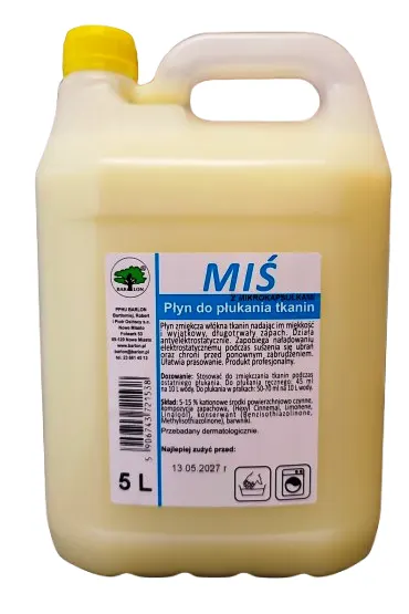 Barlon Miś 5L Płyn do płukania żółty