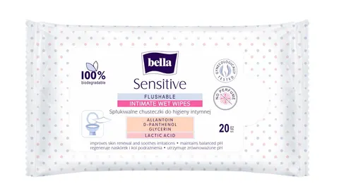 Bella Sensitive Chusteczki do higieny intymnej a'20