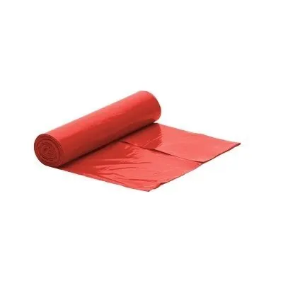 Worki na śmieci grube 60L LDPE czerwone 25szt
