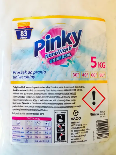 Proszek do prania Pinky NanoWash Universal 5kg