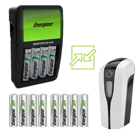 Zestaw Energizer do dyspensera Ładowarka + 8 x Akumulatorki AA 2000mAh