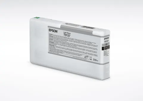 Tusz EPSON T9137 LK – jasny czarny (200 ml)