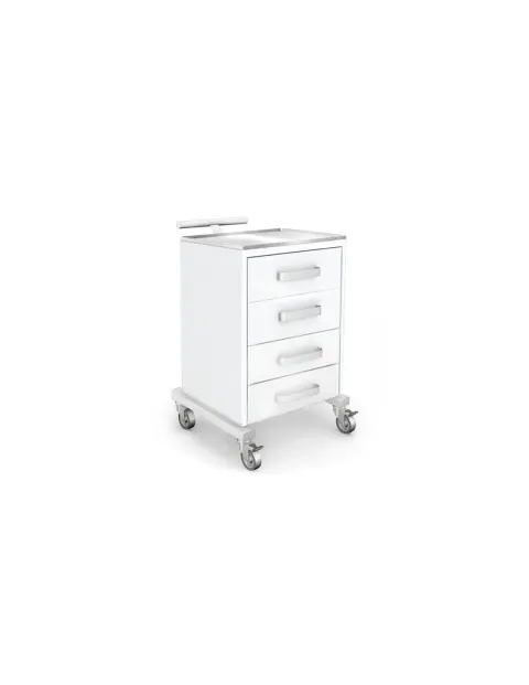 Stolik instrumentalny seria K-6 B-04ST: 4x szuflada z podniesionym rantem