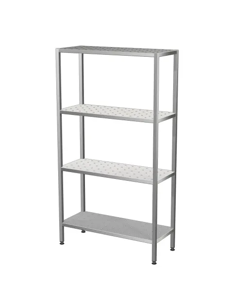 Regał magazynowy RM-02/1200x400: 4x półka perforowana