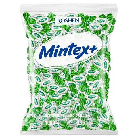 Mintex Mint Twarde cukierki miętowe, Roshen, 1 kg