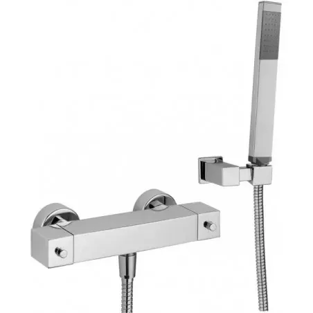 Paffoni Level Bateria natryskowa ścienna termostatyczna (korpus) Chrom