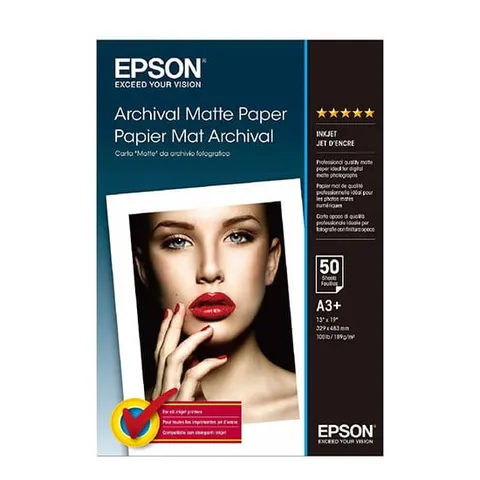 Papier EPSON Archival Matte Paper 189 g/m2 - A3+, 50 arkuszy