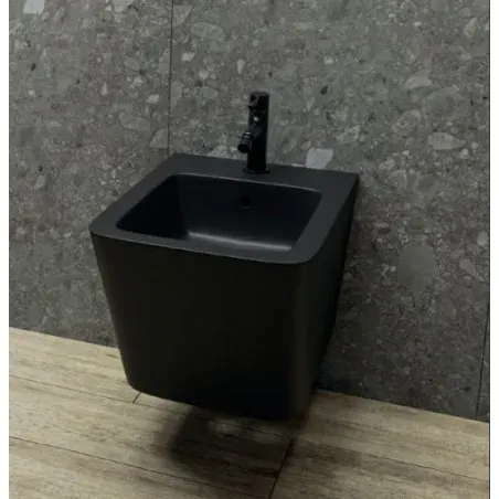 Lavita Lago Bidet Wiszący 48,5x34 czarny