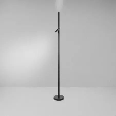 Zaho Lampa podłogowa Bero FL wąski kąt 36st. 3000K 175 cm designerska czarna