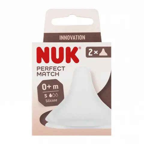 Nuk perfect match smoczek do butelki silikonowy rozm. s 2sztuki