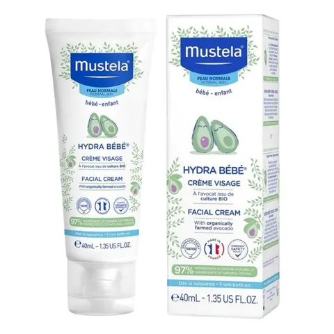 Mustela hydra bebe facial cream - krem do twarzy dla dzieci, 40ml