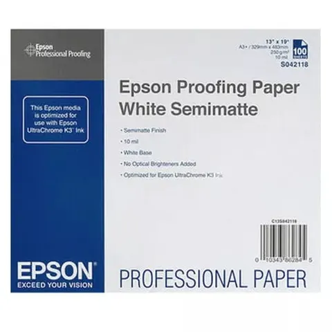 Papier EPSON Proofing Paper White Semimatte 250 g/m2 - A3+, 100 arkuszy