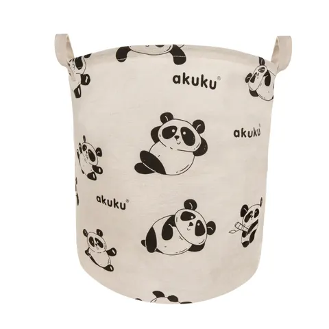 Akuku składany kosz na zabawki i akcesoria panda