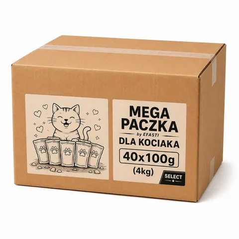 Mega Paczka Dla Kociaka SELECT 40x100g mokra karma dla kota, mix 4 smaków