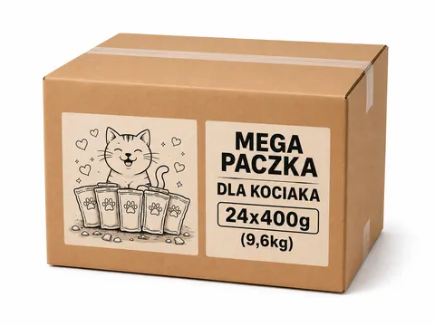 Mega Paczka Dla Kociaka 24x400g mokra karma dla kota MIX SMAKÓW
