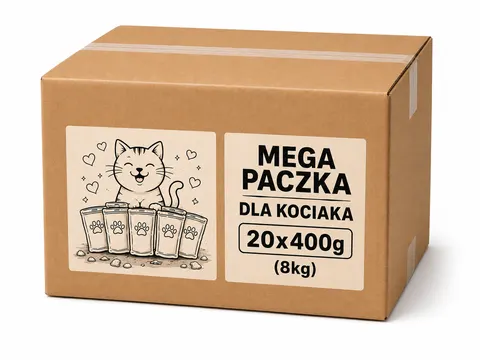 Mega Paczka Dla Kociaka 20x400g mokra karma dla kota MIX SMAKÓW