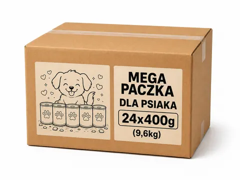 Mega Paczka Dla Psiaka 24x400g mokra karma dla kota MIX SMAKÓW