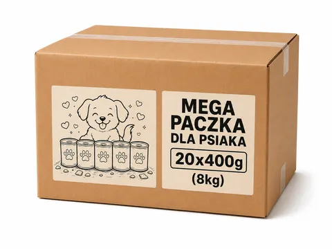 Mega Paczka Dla Psiaka 20x400g mokra karma dla kota MIX SMAKÓW