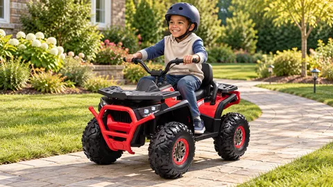 Duży quad dla dziecka 4x4 xmx607 czerwony atv z pilotem