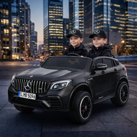 Duży samochód dla 2 dzieci mercedes glc63s xxl czarny do 50 kg 4x4