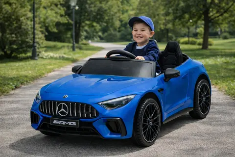 Samochód na akumulator mercedes sl63 niebieski lakier 4x200w