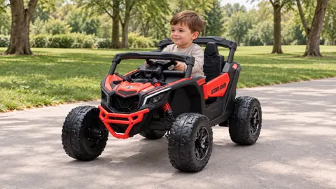Mini buggy can-am maverick dk-ca003 czerwony 24v 4x200w powiększony akumulator
