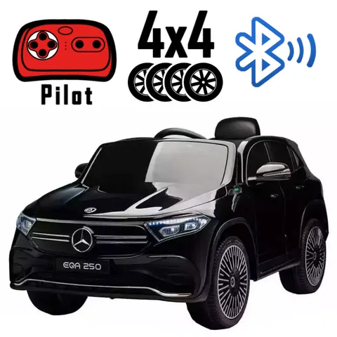 Samochód elektryczny dla dzieci mercedes amg eqa 250 czarny 4x4