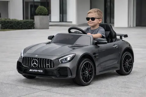 Mercedes benz gt na akumulator dla dzieci 2-6 lat szary