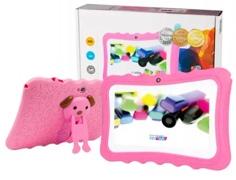 Tablet edukacyjny dla dzieci blow kidstab 7.4 v2 różowy 4/32 gb