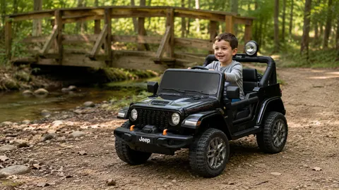 Duży jeep wrangler rubicon lift czarny 24v 4x200w powiększony akumulator dk-jwr556