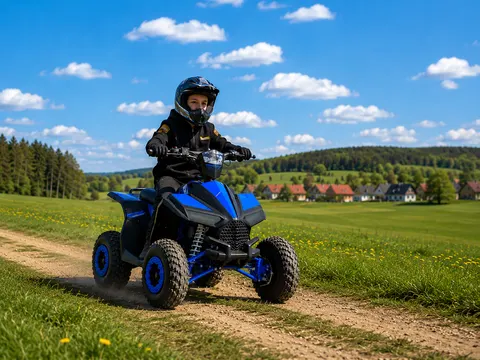 Quad dla dzieci spalinowy highper atv11 niebieski 49cc manual start