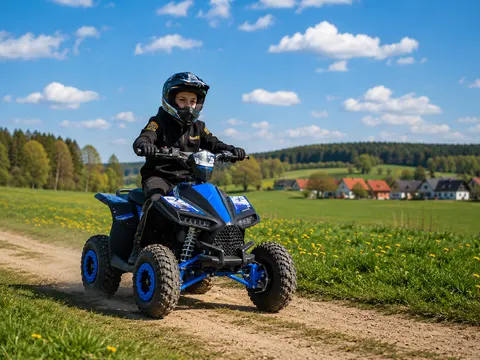 Quad dla dzieci spalinowy highper atv11 e-start 49cc niebieski elektroniczny rozruch