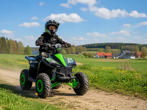 Quad dla dzieci spalinowy highper atv11 e-start 49cc zielony elektroniczny rozruch