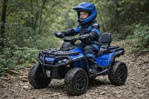 Hit! duży quad z pilotem can am dk-ca005 outlander exclusive 2 osoby niebieski 4x200w 24v/9ah