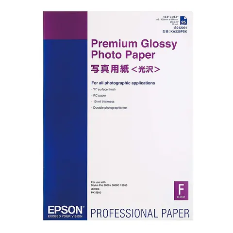 Papier EPSON Premium Glossy Photo Paper 255 g/m2 - A2, 25 arkuszy