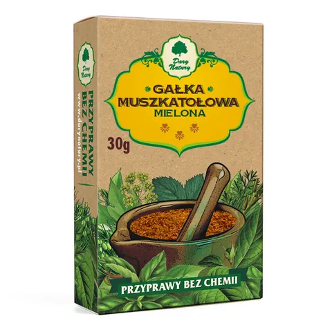 Gałka muszkatołowa mielona 30 g Dary Natury