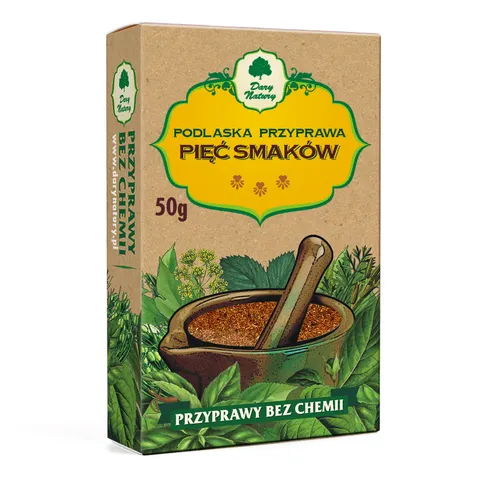 PODLASKA PRZYPRAWA "PIĘĆ SMAKÓW" 50 g - DARY NATURY